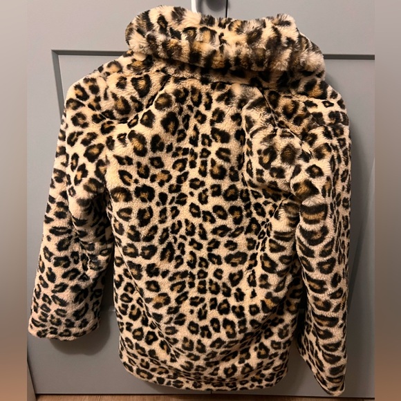 GAP Kids Leopard faux fur jacket - Picture 3 of 3